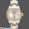 Super Clone Women's Rolex Datejust-279163, 28mm, Silver Roman Dial, Domed Bezel, Lady Silver