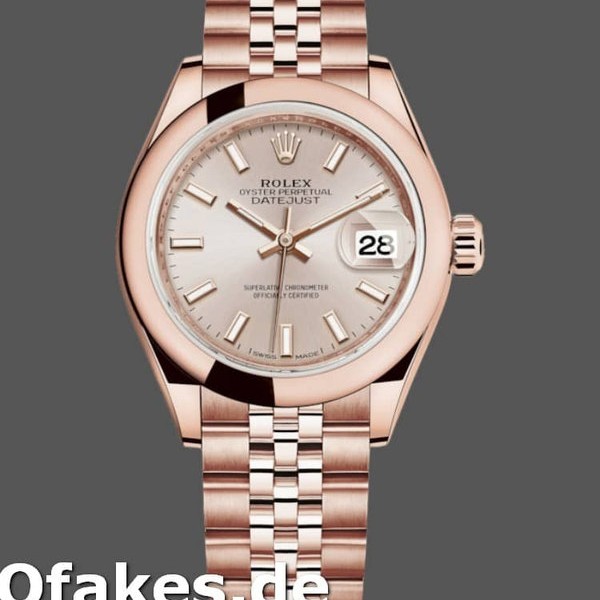 Super Clone Women's Rolex Datejust-279165, 28mm, Sundust, Index Dial, Domed Bezel, Lady Sundust