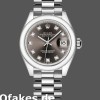 Super Clone Women's Rolex Datejust-279166, 28mm, Dark Grey Diamond Dial, Domed Bezel, Lady Dark Grey