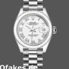 Super Clone Women's Rolex Datejust-279166, 28mm, White Roman Numeral Dial, Domed Bezel, Lady White