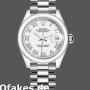 Super Clone Women's Rolex Datejust-279166, 28mm, White Roman Numeral Dial, Domed Bezel, Lady White