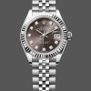 Super Clone Women's Rolex Datejust-279174, 28mm, Stainless Steel, Dark Grey Diamond Dial, Lady Dark Grey