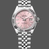 Super Clone Women's Rolex Datejust-279174, 28mm, Stainless Steel, Pink Index Dial, Lady Pink