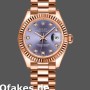 Super Clone Women's Rolex Datejust-279175, 28mm, Aubergine Diamonds Dial, Fluted Bezel, Lady Aubergine