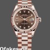 Super Clone Women's Rolex Datejust-279175, 28mm, Chocolate Diamond Mark Dial, Fluted Bezel, Lady Chocolate
