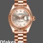 Super Clone Women's Rolex Datejust-279175, 28mm, Sundust, Diamonds Dial, Fluted Bezel, Lady Sundust