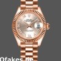 Super Clone Women's Rolex Datejust-279175, 28mm, Sundust Roman Numeral Dial, Fluted Bezel, Lady Sundust