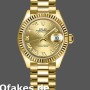 Super Clone Women's Rolex Datejust 279178-28mm, Champagne Roman Dial, Fluted Bezel, Lady Champagne
