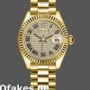 Super Clone Women's Rolex Datejust-279178, 28mm, Yellow Gold, Diamond Pave Dial, Fluted Bezel, Lady Diamond Pave