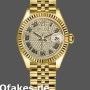 Super Clone Women's Rolex Datejust-279178, 28mm, Yellow Gold, Diamond Pave Dial, Lady Diamond Pave