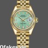 Super Clone Women's Rolex Datejust-279178, 28mm, Yellow Gold, Mint Green Diamond Dial, Lady Mint Green