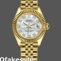 Super Clone Women's Rolex Datejust-279178, 28mm, Yellow Gold, MOP Diamond Dial, Lady MOP