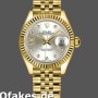 Super Clone Women's Rolex Datejust-279178, 28mm, Silver Dial, Diamond, Yellow Gold, Lady Silver
