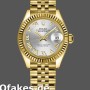 Super Clone Women's Rolex Datejust-279178, 28mm, Yellow Gold, Silver Roman Dial, Lady Silver