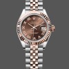 Super Clone Women's Rolex Datejust 28mm Rose Gold & Steel Chocolate Dial m279171 0009 Women's Chocolate Dial