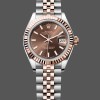Super Clone Women's Rolex Datejust 31-m278274‑0035, Stainless Steel & White Gold, Azzuro‑Blue Floral Motif Diamond Dial Blue