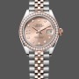 Super Clone Women's Rolex Datejust 28-m279381RBR, Oystersteel & Everose Gold, Women’s Rose Gold Dial