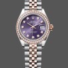 Super Clone Women's Rolex Datejust 28-m279381rbr 0015, Rose Dial, Purple Gold, Lady’s Purple Dial