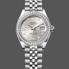 Super Clone Women's Rolex Datejust 28-m279384RBR, Silver Dial, Diamond Bezel, Women’s Silver Dial