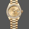 Super Clone Women's Rolex Datejust 28mm 18K Yellow Gold Women's  - 279138RBR 0006 Champagne Dial