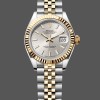 Super Clone Women's Rolex Datejust-279173 0019, 28mm, Silver Index Dial, Fluted Bezel, Lady Silver