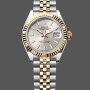 Super Clone Women's Rolex Datejust-279173 0019, 28mm, Silver Index Dial, Fluted Bezel, Lady Silver
