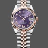 Super Clone Unisex's Rolex Day Date 36-118135 0123, White Dial, Green Leather Strap, White