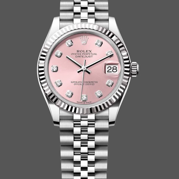 Super Clone Women's Rolex Datejust 31-278274 0032, Pink Dial, Diamonds, Jubilee, Women’s Pink