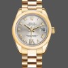 Super Clone Women's Rolex Datejust 31-178248, Silver VI, Diamond Dial, 18K Yellow Gold, Silver Dial