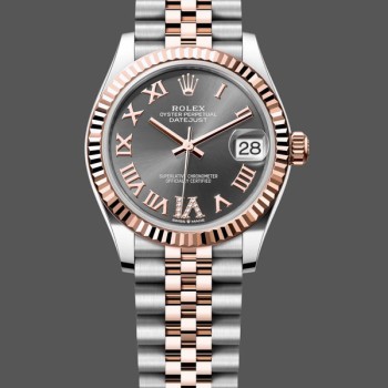 Super Clone Women's Rolex Datejust 31-278271 0030, Slate Grey Dial, Diamond VI, Women’s Grey