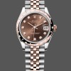 Super Clone Women's Rolex Datejust 31mm Rose Gold Chocolate Diamond Dial m278341rbr 0028 Chocolate Dial