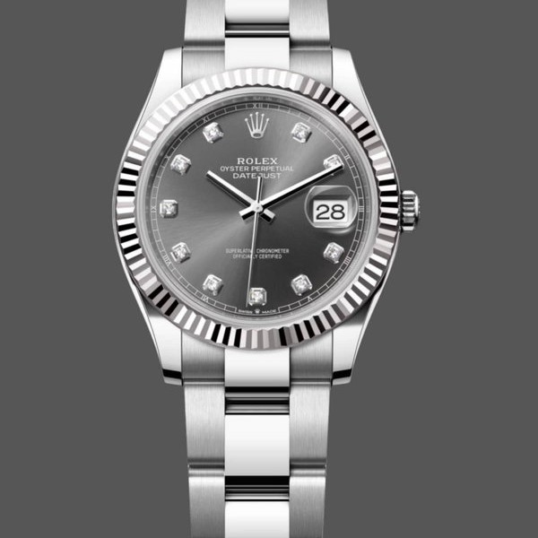 Super Clone Women's Rolex Datejust 31mm White Gold Grey Dial m278274 Women's Luxury Grey Dial