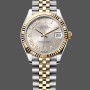 Super Clone Women's Rolex Datejust 31-m278273 0004, Stainless Steel & Yellow Gold, Silver Pave Roman Dial, Women’s Silver Dial