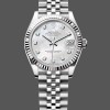 Super Clone Unisex's Rolex Day Date 36-118138, Solid 18K Yellow Gold, White Roman Dial White