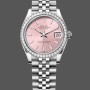 Super Clone Men's Rolex Datejust 41-126333 0011, Two‑Tone Steel, Champagne Diamond Dial, Oyster Champagne