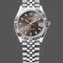 Super Clone Unisex's Rolex Day Date 36-118139 0053, White Gold, Diamond Rhodium Dial Rhodium