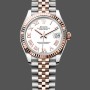 Super Clone Women's Rolex Datejust 31-278271 0002, White Roman Numeral Dial, Women’s White