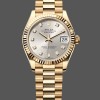 Super Clone Women's Rolex Datejust 31-M278278, Yellow Gold, Silver Diamond Dial, Women’s Silver Dial