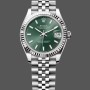 Super Clone Unisex's Rolex Day Date 36-118138 0003, Solid 18K Yellow Gold, Green Dial Green