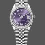 Super Clone Women's Rolex Datejust 31-278384RBR, Stainless Steel, Aubergine VI Dial, Jubilee Women’s Purple Dial