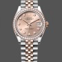 Super Clone Women's Rolex Datejust 31-278381RBR 0024, Stainless Steel & Rose Gold, Rose Diamond Dial, Jubilee, Rose colour set with diamonds