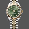 Super Clone Women's Rolex Datejust 31-278273 0003, Stainless Steel & Yellow Gold, Green Jubilee, Green