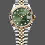 Super Clone Women's Rolex Datejust 31-278273 0003, Stainless Steel & Yellow Gold, Green Jubilee, Green