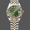 Super Clone Women's Rolex Datejust 31-278273 0016, Stainless Steel & Yellow Gold, Green VI Roman Jubilee, Green