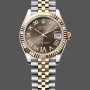 Super Clone Women's Rolex Datejust 31-278273 0018, Stainless Steel & Yellow Gold, Grey VI Roman Jubilee, Grey