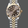 Super Clone Women's Rolex Datejust 31-278273 0022, Stainless Steel & Yellow Gold, Grey Diamond Jubilee, Grey