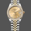 Super Clone Women's Rolex Datejust 31-278383RBR 0014, Stainless Steel & Yellow Gold, Champagne Index Dial, Jubilee, Champagne