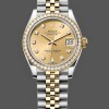 Super Clone Women's Rolex Datejust 31-278383RBR 0026, Stainless Steel & Yellow Gold, Champagne Diamond Jubilee, Champagne