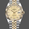 Super Clone Unisex's Rolex Datejust 36 126233 0045 Champagne Fluted Diamond Dial Champagne Dial