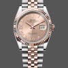Super Clone Women's Rolex Datejust 36-m126231 0027, Steel & Everose Gold, Rose Diamond Pave Roman Dial, Rose Gold Dial